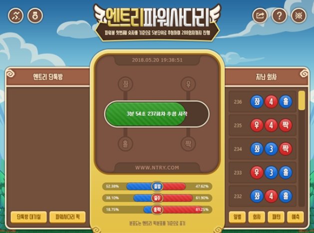 엔트리 파워볼 실시간 중계 화면